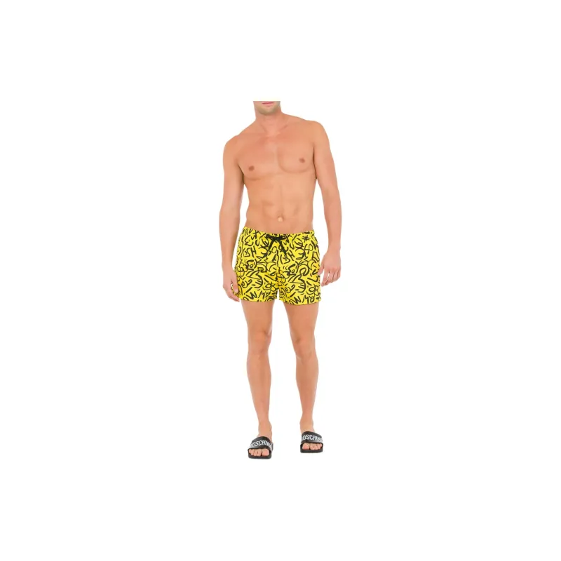 MOSCHINO Swimming Shorts Men's Yellow-1