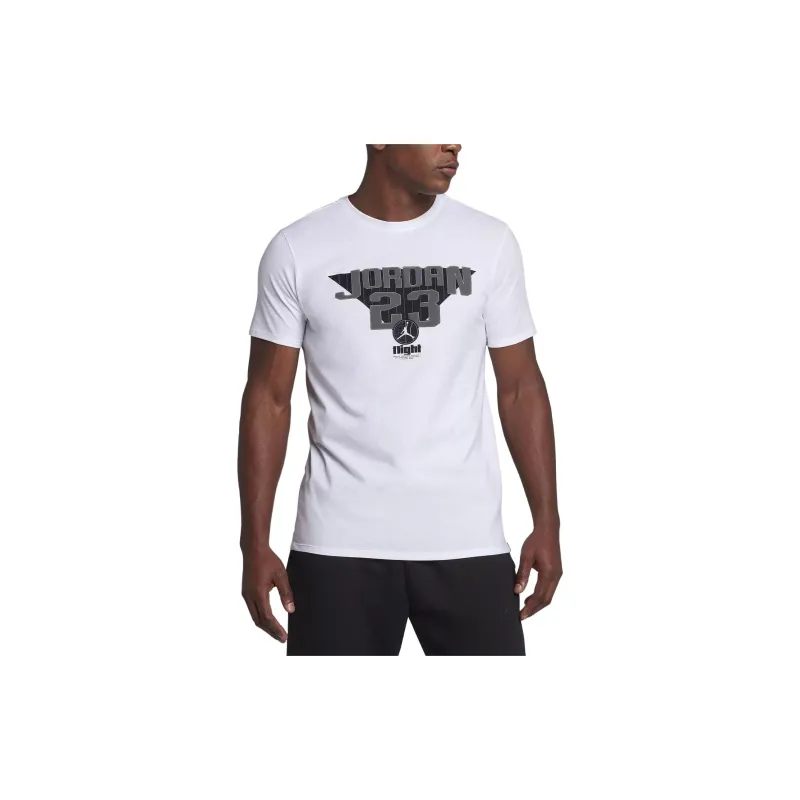 Jordan Air Jordan T Shirts Men White-2