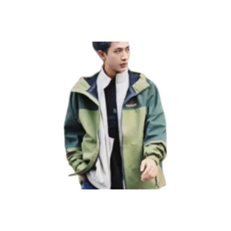 Timberland Outdoor Hiking Waterproof And Windproof Windbreaker Jacket Unisex Green-5