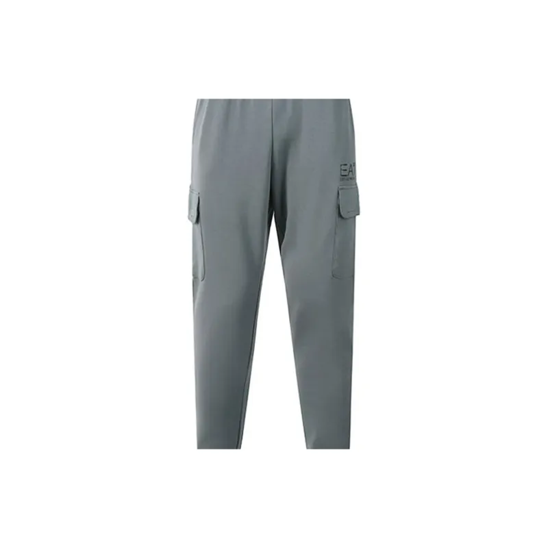EMPORIO ARMANI EA7 FW22 Knitted Sports Pants Men's Dark Blue Gray-4