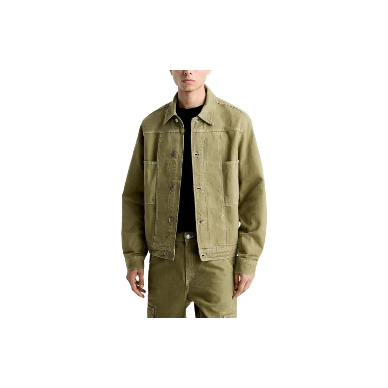 ZARA Jackets Men Green-2