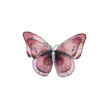 ROYALSASA Silk Chiffon Brooches Women's