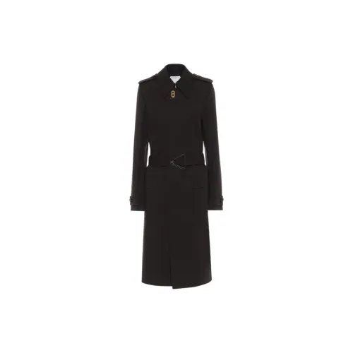 Bottega Veneta Trench Coats Women's Dark Coffee