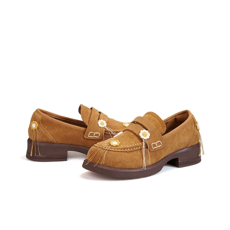 Joy&Mario Loafers Women's Coffee/Camel-8