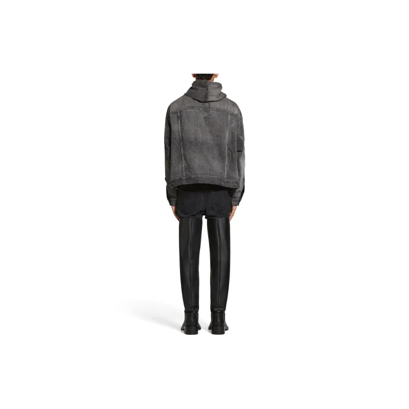Balenciaga Jackets Coats Regular Fit Unisex Black-3