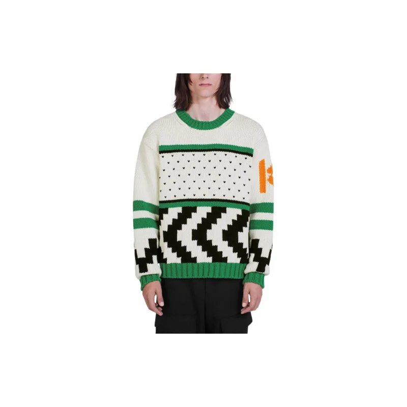 KENZO X Nigo Holiday Season Sweaters Unisex Green-4