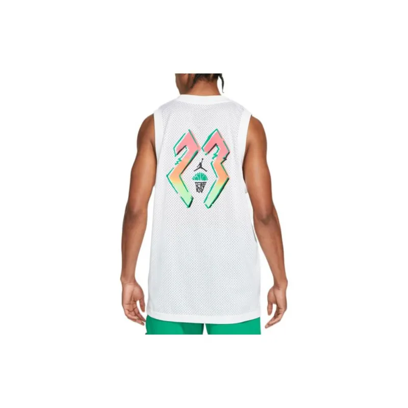 Jordan Basketball Jerseys Men White-2