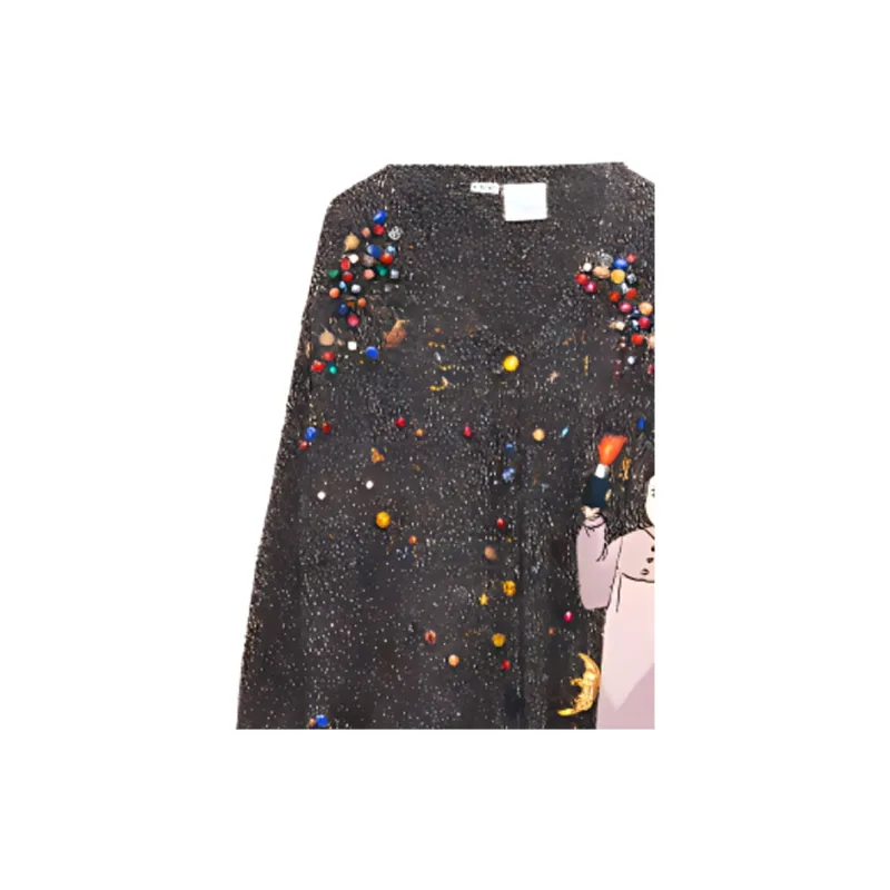 LOEWE X Howl's Moving Castle Cashmere Sweaters Unisex Dark Gray-4