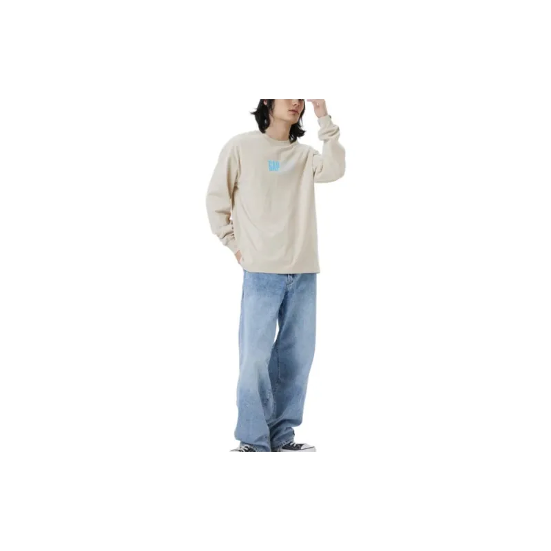 GAP SS23 T-Shirts Unisex Light Khaki-2