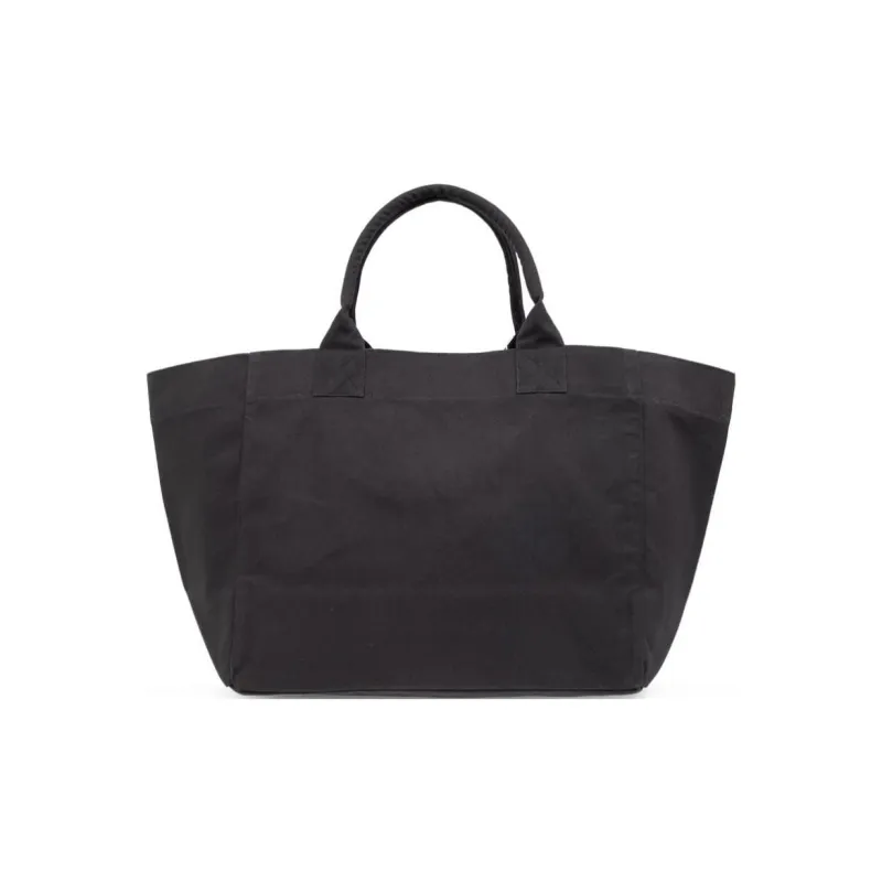 GANNI Recycled Cotton Tote Bag Shopping Bag Handbag Women's Black-2
