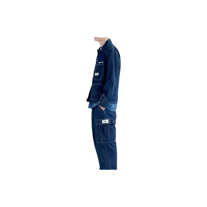 HUMAN MADE Denim Jacket Unisex Blue-3