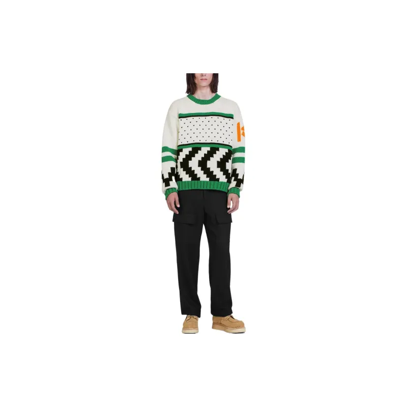 KENZO X Nigo Holiday Season Sweaters Unisex Green-2