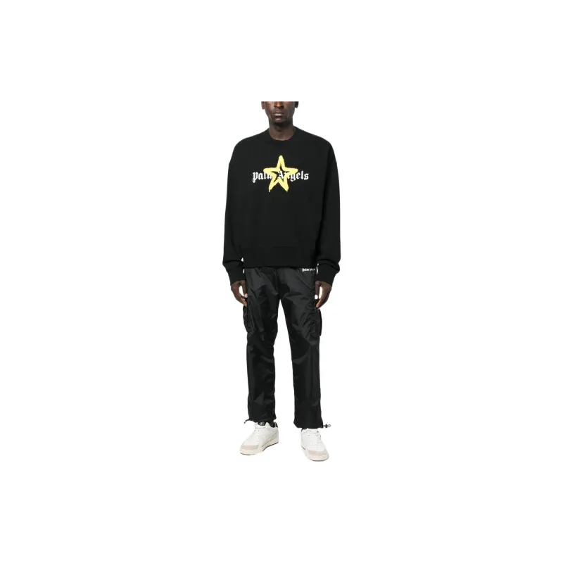 PALM ANGELS Spray Star Logo Sweatshirt-1