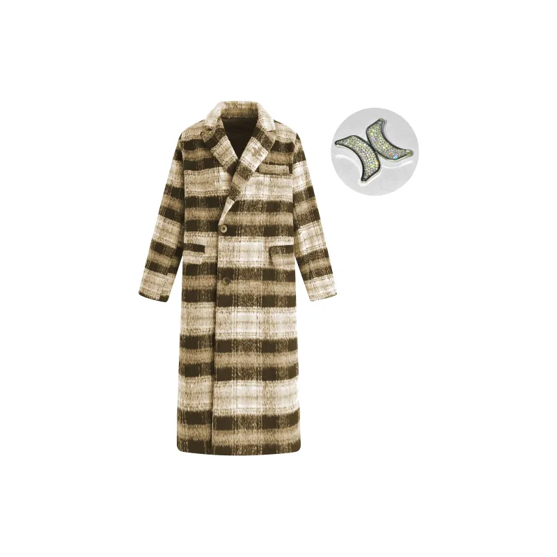 Hurley Coats Unisex Gray Plaid Stripes-1