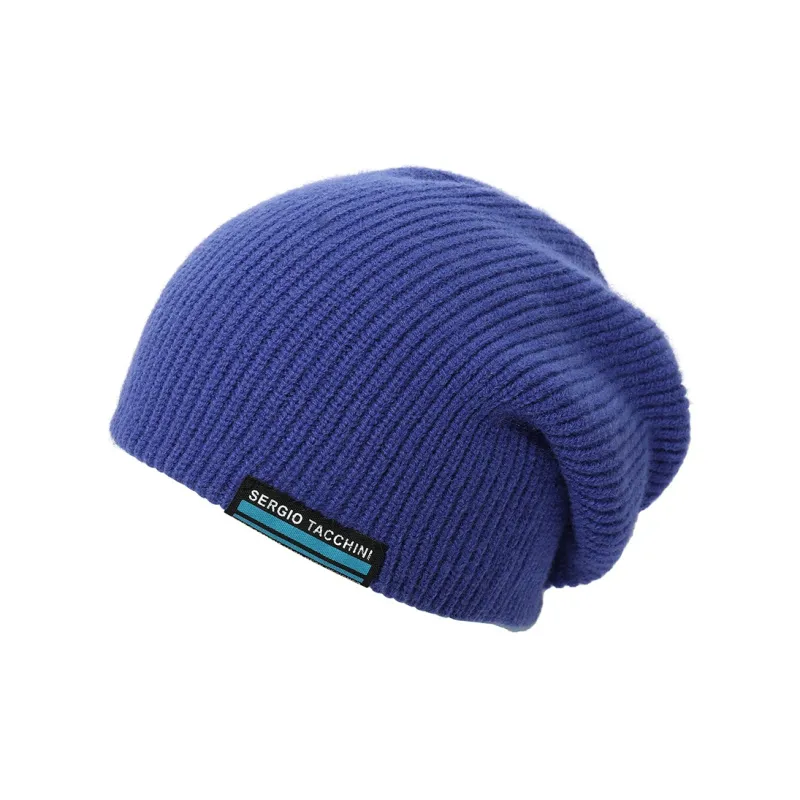 Clect Knitted Yarn Beanies Women's Klein Blue-0
