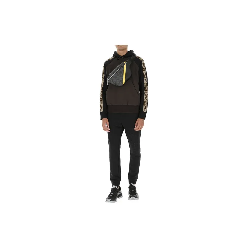 FENDI Sweatshirts Men Brown-2
