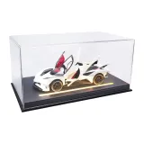 EVO White+Black Leather Sole Display Case