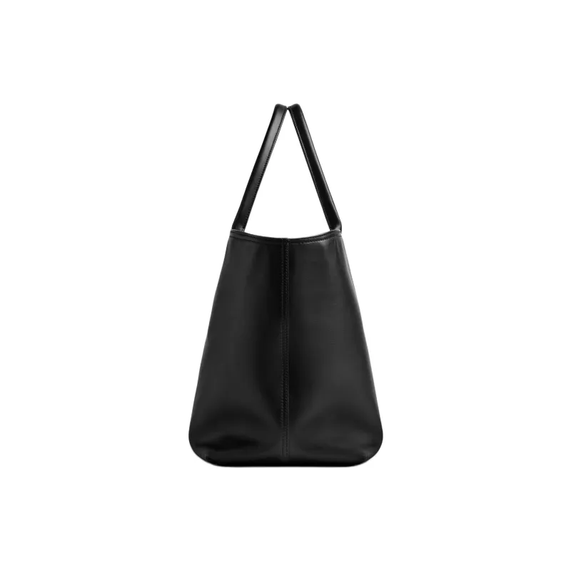 Bottega Veneta Calfskin Tote Bag, Shopping Bag, Handbag Tubas Women's Black-1