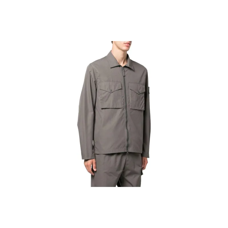 STONE ISLAND Jacket Men's Smoke Gray Mixed Color-3