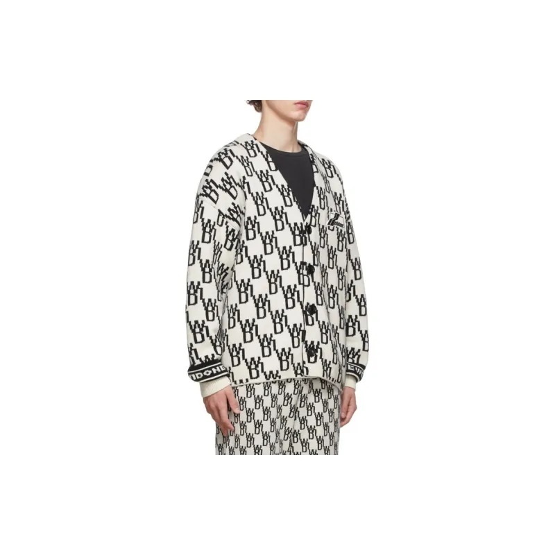 WE11DONE Enlarged Jacquard Cardigan-2