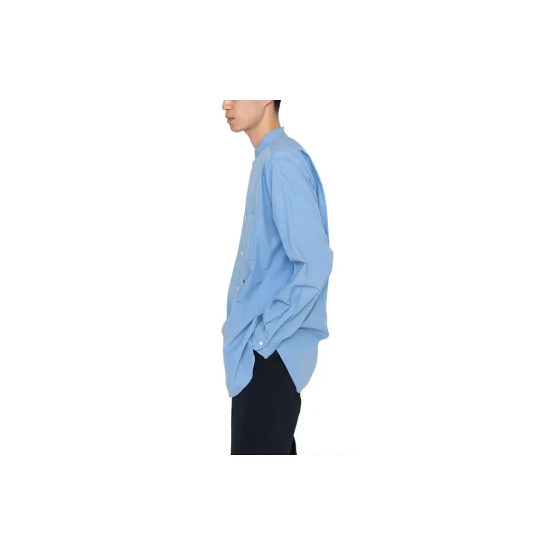 Nanamica Band Collar Wind Shirt-7