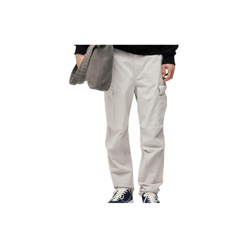 H&M Cargo Pants Unisex Light Gray-1