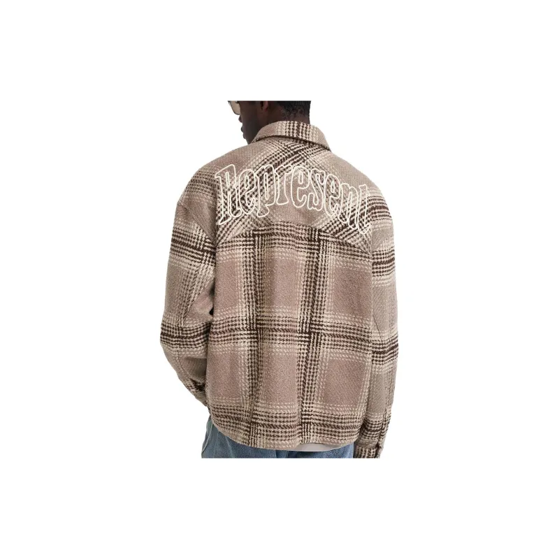 REPRESENT Represent Flannel Shirt Shirt Men's Brown-5