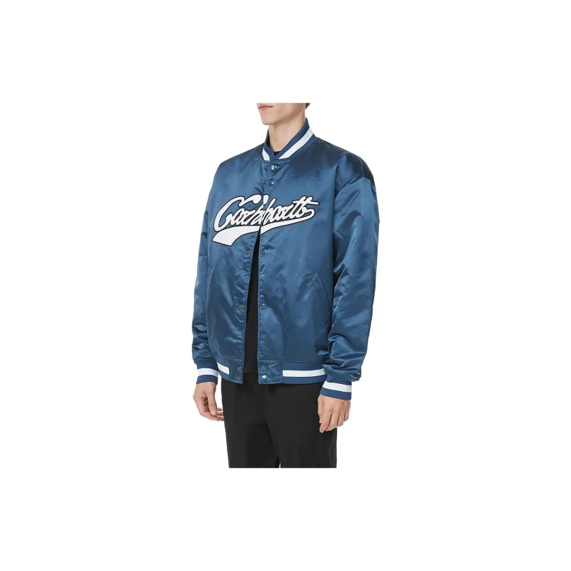 Carhartt WIP Logo print Striped Bomber Jacket-3