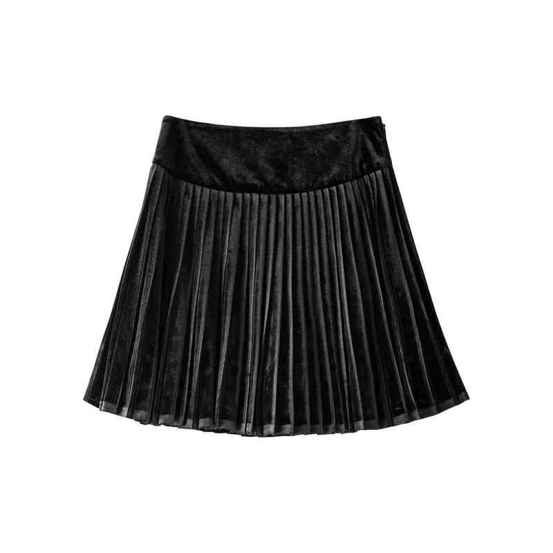BANANA CICI Casual Short Skirts Women's Black-1