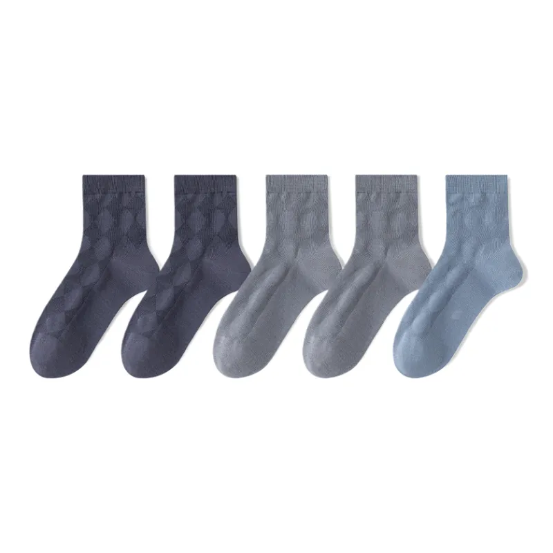 Lan Miao Mid Calf Socks Men's 5 Pack-11