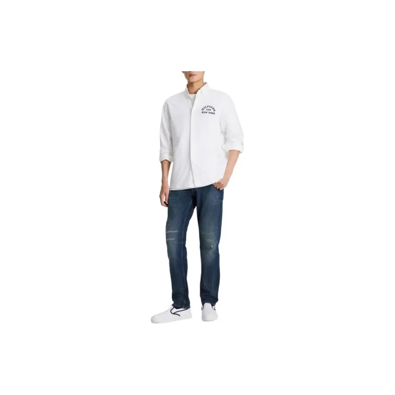 Tommy Hilfiger Long Sleeved Shirt Men's White-1