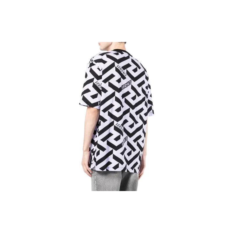 VERSACE T Shirts Men Black/White-3