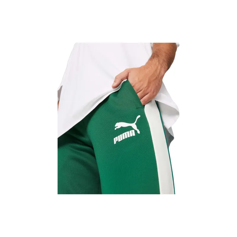 PUMA T7 Iconic Track Knitted Sports Pants Men's Rattan Color-4