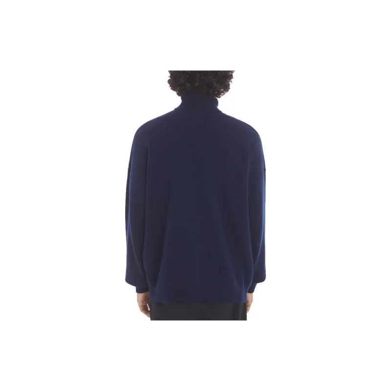 Maison Kitsune Roll Neck Fox Head Intarsia Knit Jumper-3
