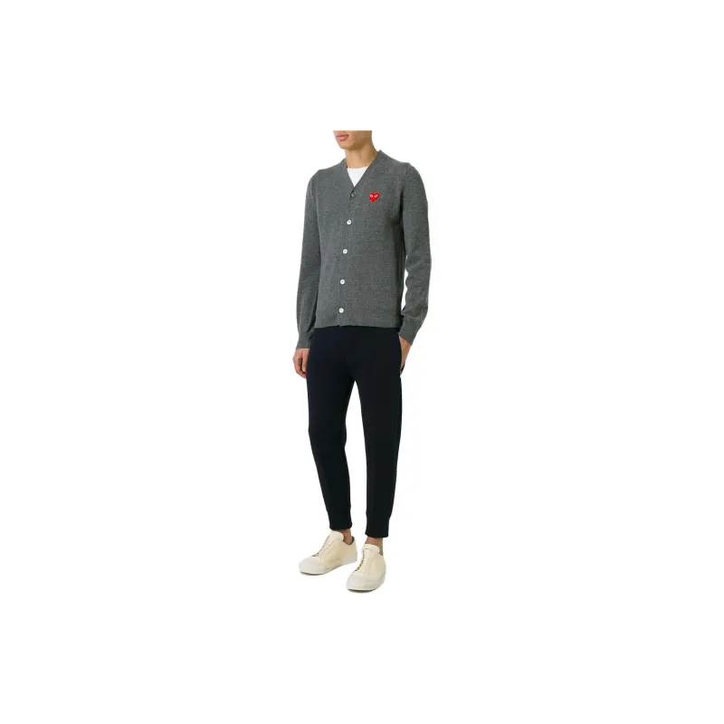 CDG Play Sweaters Men Gray-2