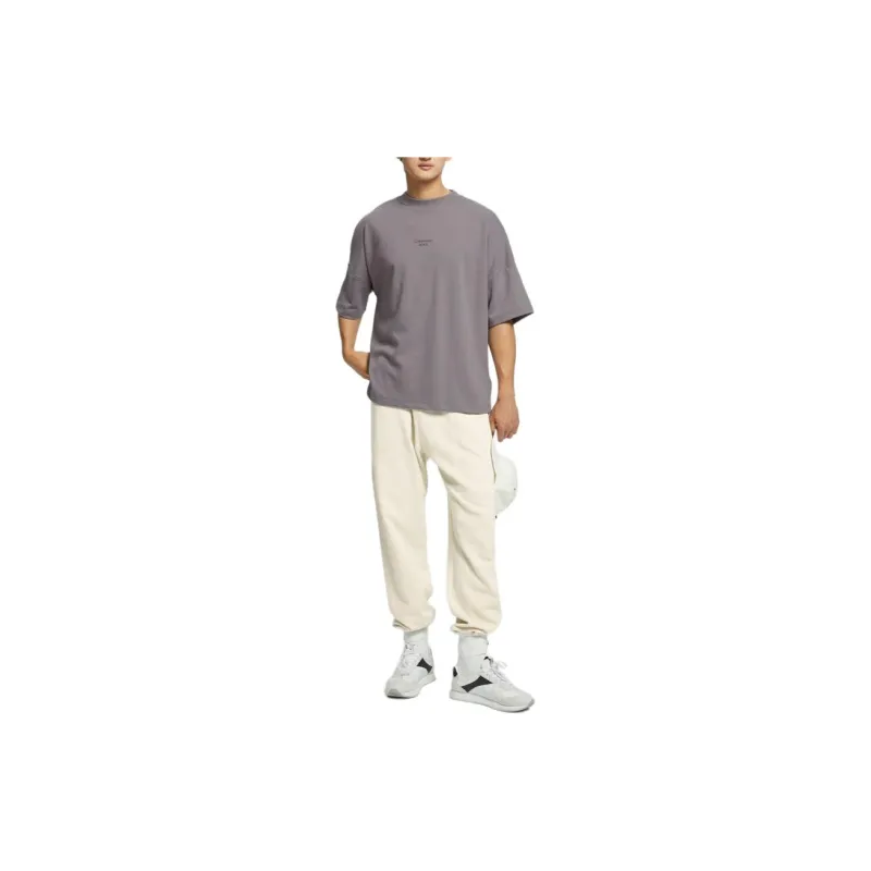 CALVIN KLEIN Drop Shoulder Sleeve T Shirt Men's Gray-3
