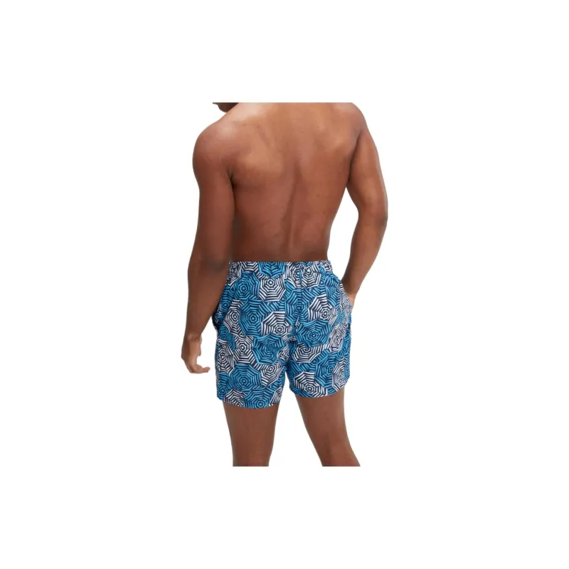 Speedo Printed Leisure 16' Swimming Shorts Men's Blue-3