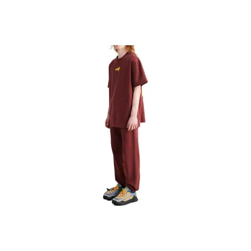 OFF WHITE T Shirts Men Red-3