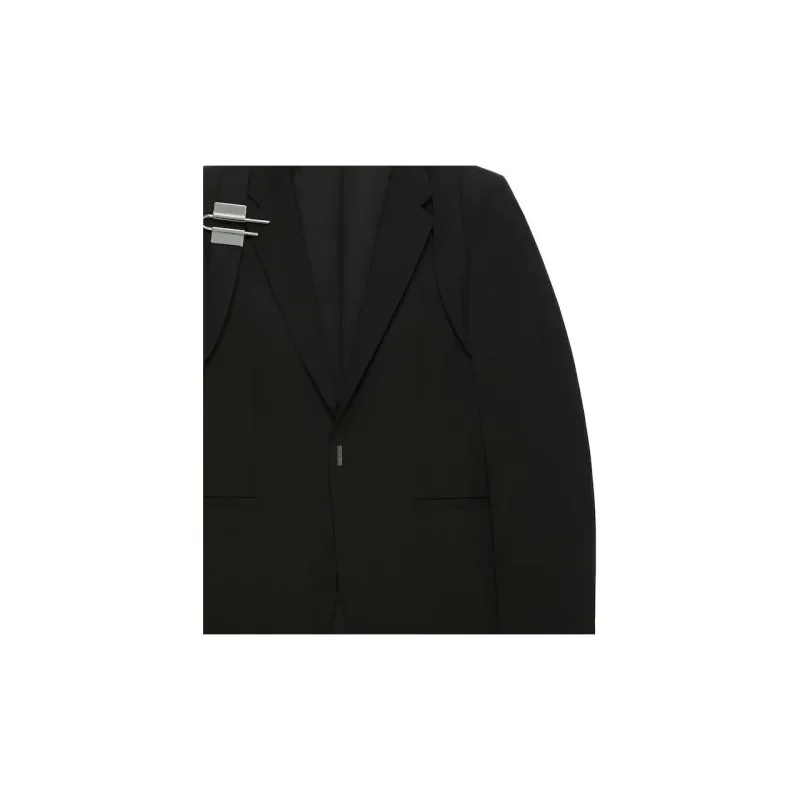 Givenchy U Lock Buckle Single Breasted Blazer-5