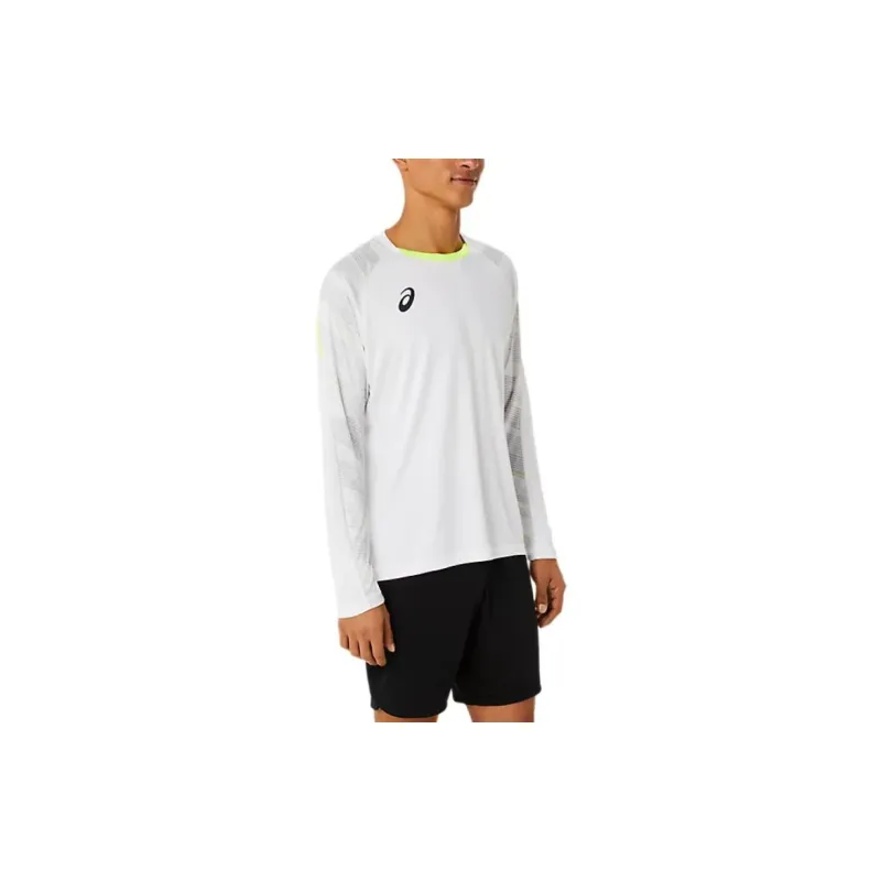 Asics Graphic Long Sleeve Soccer Jersey Men's White-3