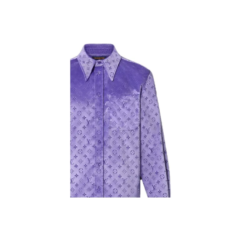 LOUIS VUITTON Shirt Men's Purple-5