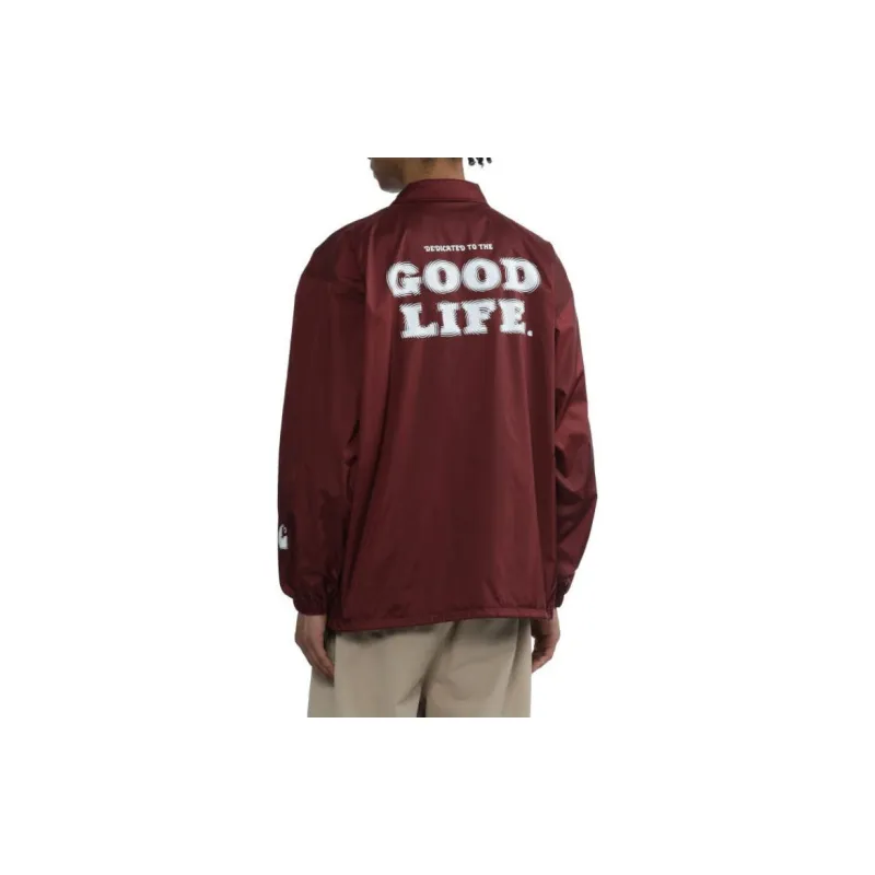 Carhartt WIP SS24 Jackets Coats Unisex Burgundy-3
