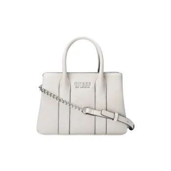 GUESS Artificial Leather Tote Bag Shopping Bag Shoulder Bag Crossbody Bag Handbag Medium Size Women's White