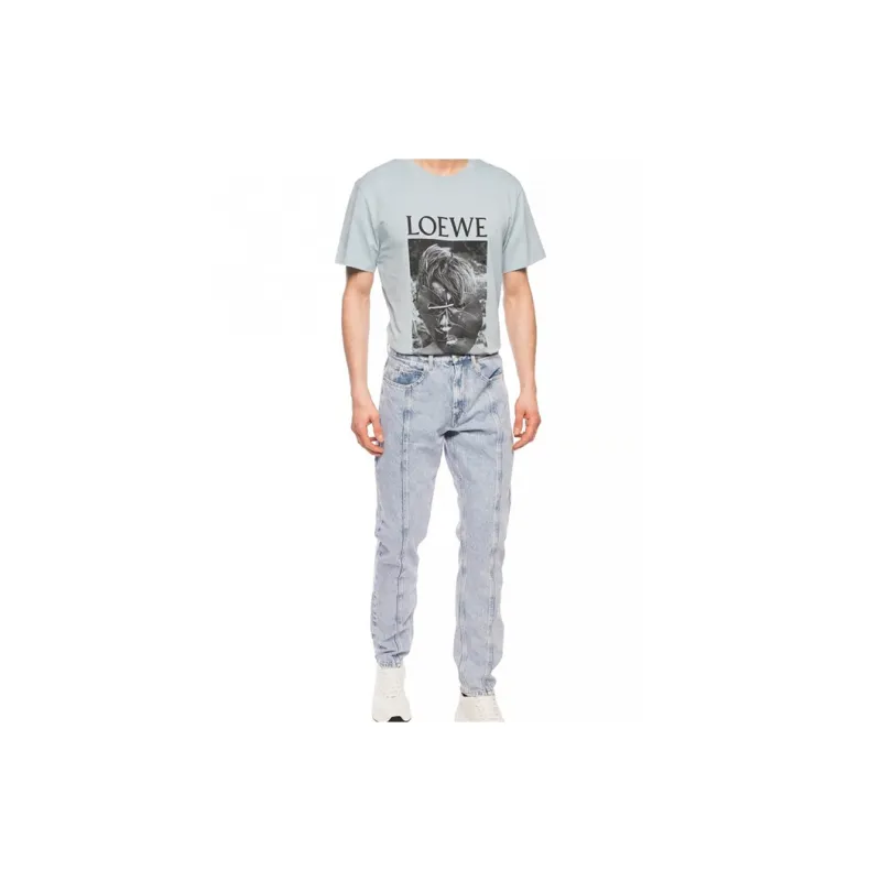 LOEWE T Shirts Men Pink/Blue-1