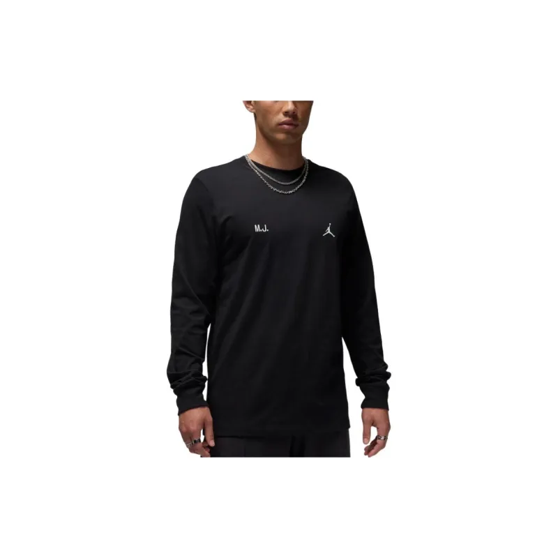 JORDAN Long-sleeve 'BLACK' T-shirt-3