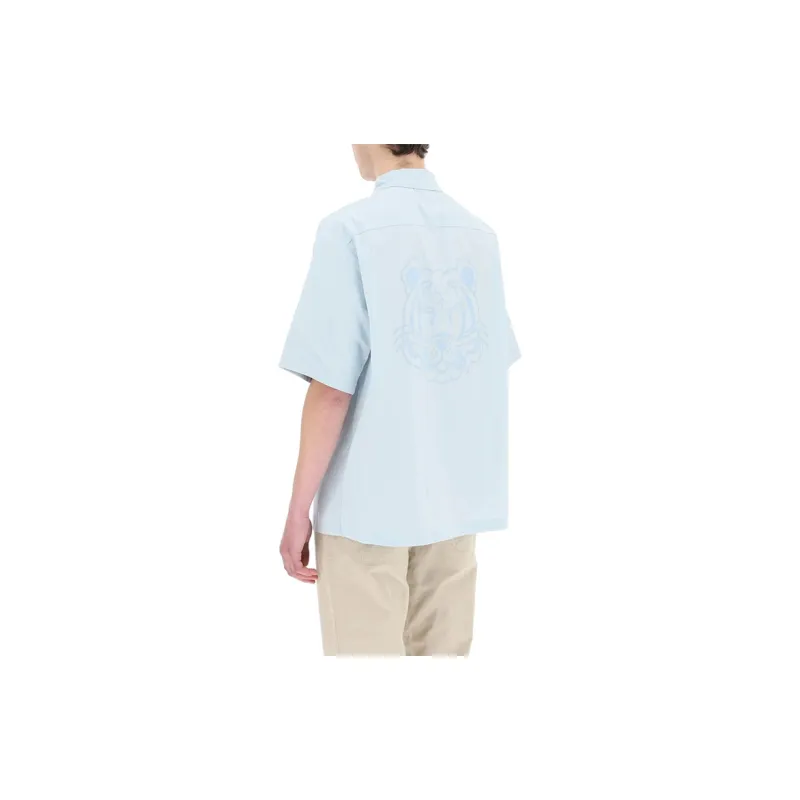 KENZO Shirts Men Light Blue-3