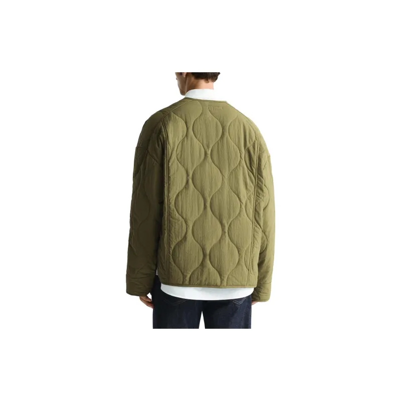 ZARA Jackets Men Olive Green-3