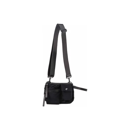 Yohji Yamamoto Wool Crossbody Bag Shoulder Bag Unisex Black