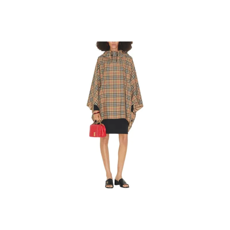 Burberry Vintage Check Hooded Poncho-2