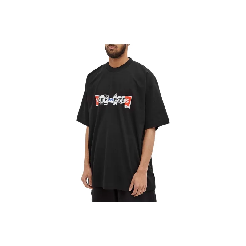 Vetements T-Shirts Men Black-1